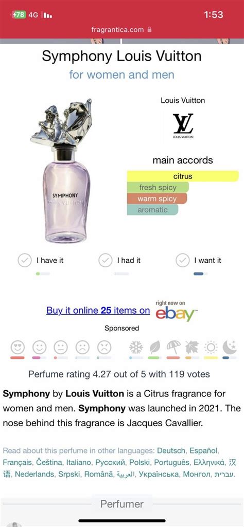 symphony louis vuitton perfume dupe.